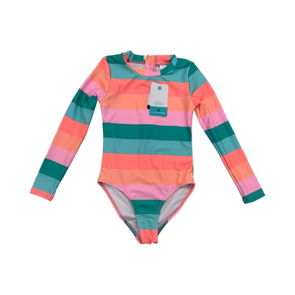 Snapper Rock Long Sleeve Rashguard Swimsuit Size 6 NWT - Picture 1 of 3